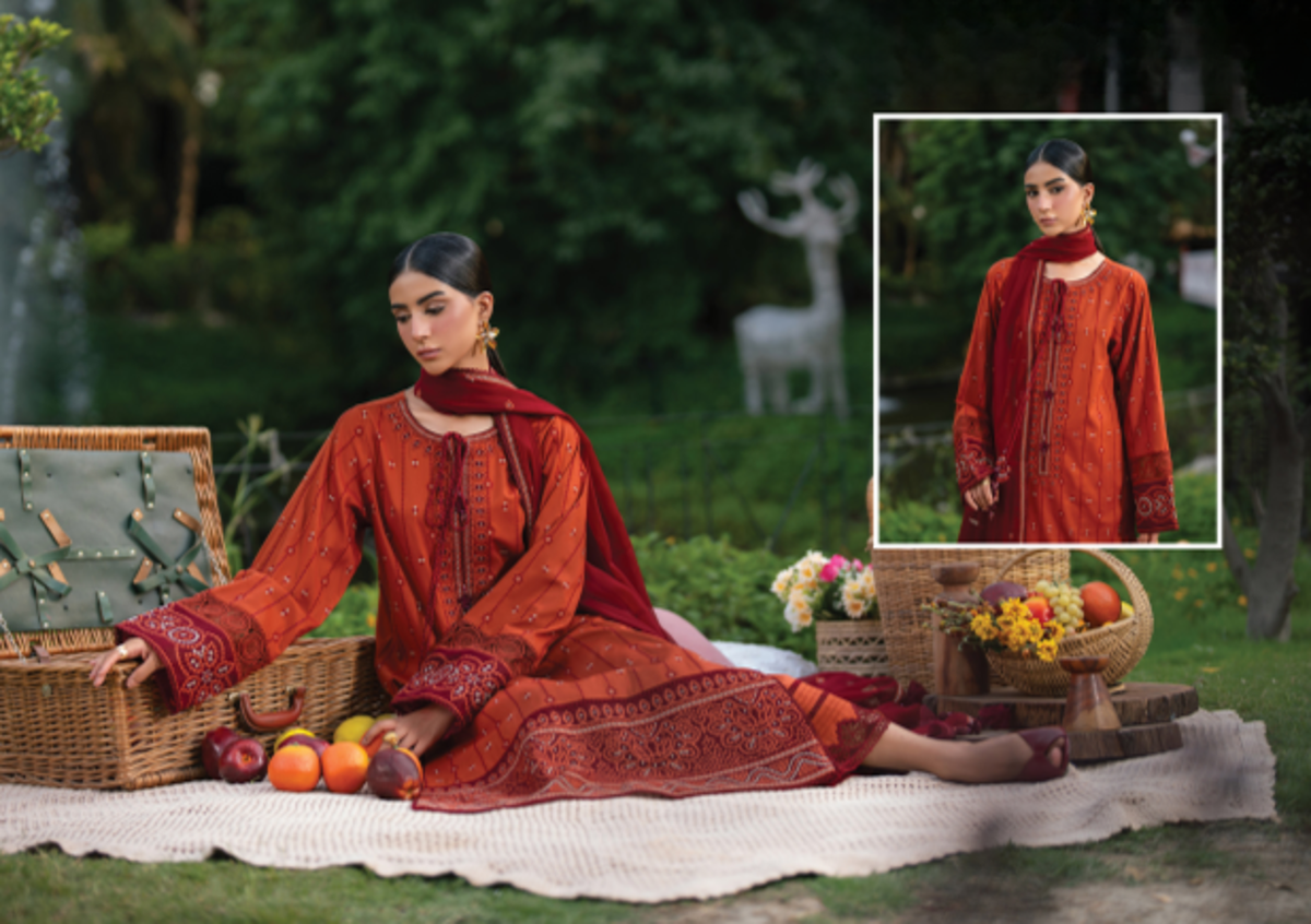 Anaya Luxe Studio Luxury Embroidered Lawn 3-Piece Suit 2026 – Design 02