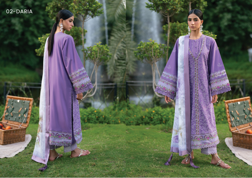 Anaya Luxe Studio Luxury Embroidered Lawn 3-Piece Suit 2026 – Design 02