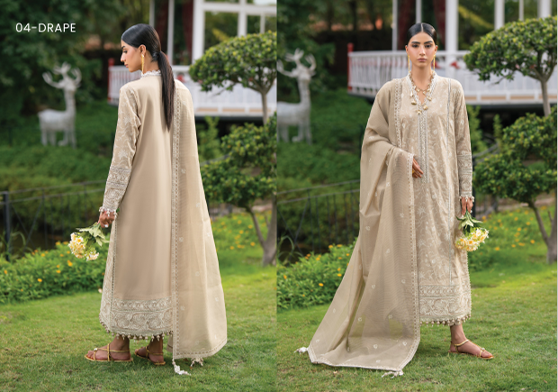 Anaya Luxe Studio Luxury Embroidered Lawn 3-Piece Suit 2026 – Design 02