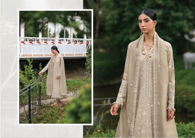 Anaya Luxe Studio Luxury Embroidered Lawn 3-Piece Suit 2026 – Design 02