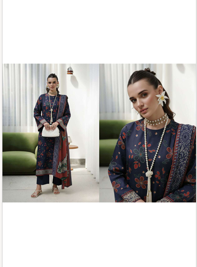Anaya Luxe Studio Digital Printed Lawn 3-Piece Suit 2026 – Design 01