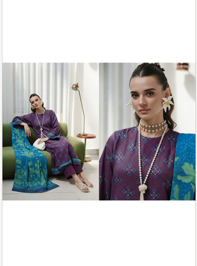 Anaya Luxe Studio Digital Printed Lawn 3-Piece Suit 2026 – Design 01