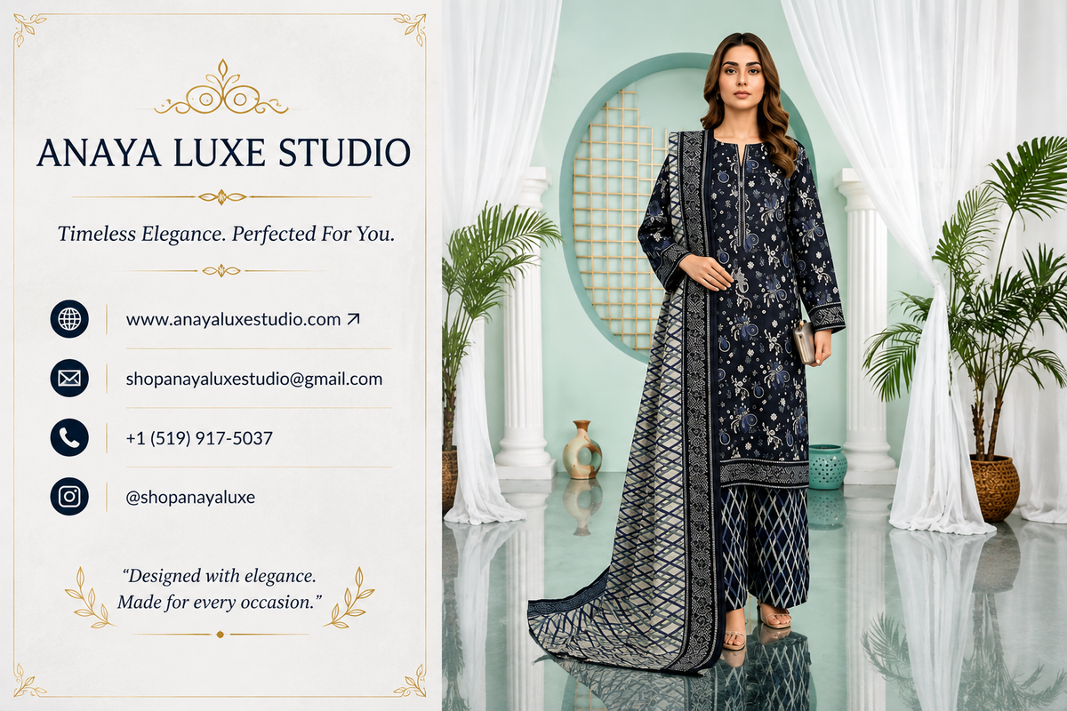 Anaya Luxe Studio Luxury Printed Lawn Collection 2026 – Design 05