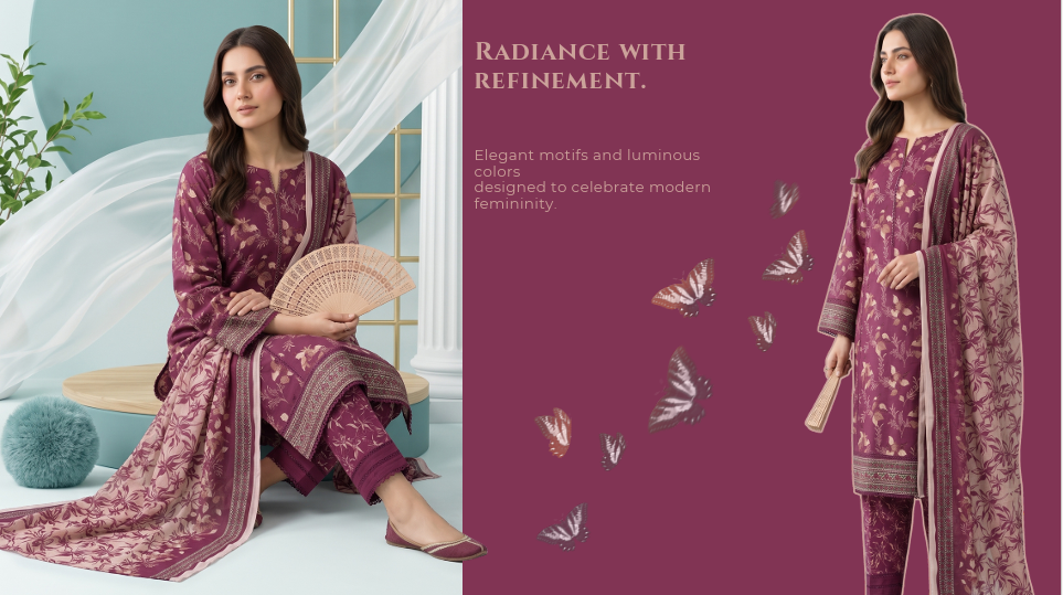 Anaya Luxe Studio Luxury Printed Lawn Collection 2026 – Design 05