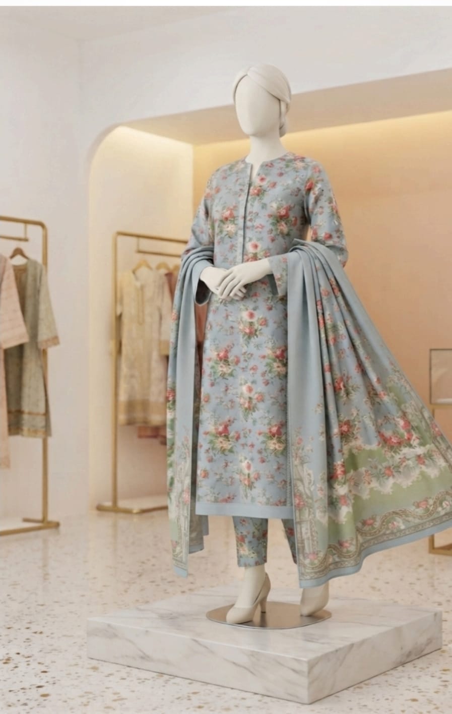 ANAYA Luxe Studio  Printed Lawn 2026 | Design 04