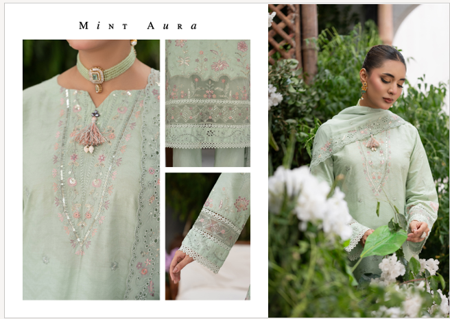 The Festive Bloom Embroidered Suit