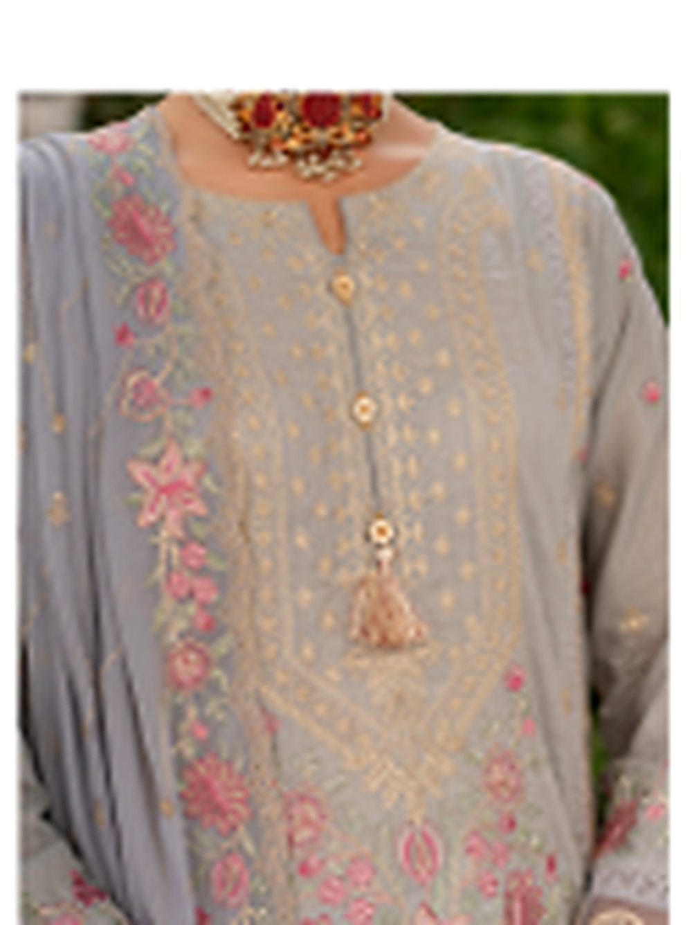 The Festive Bloom Embroidered Suit