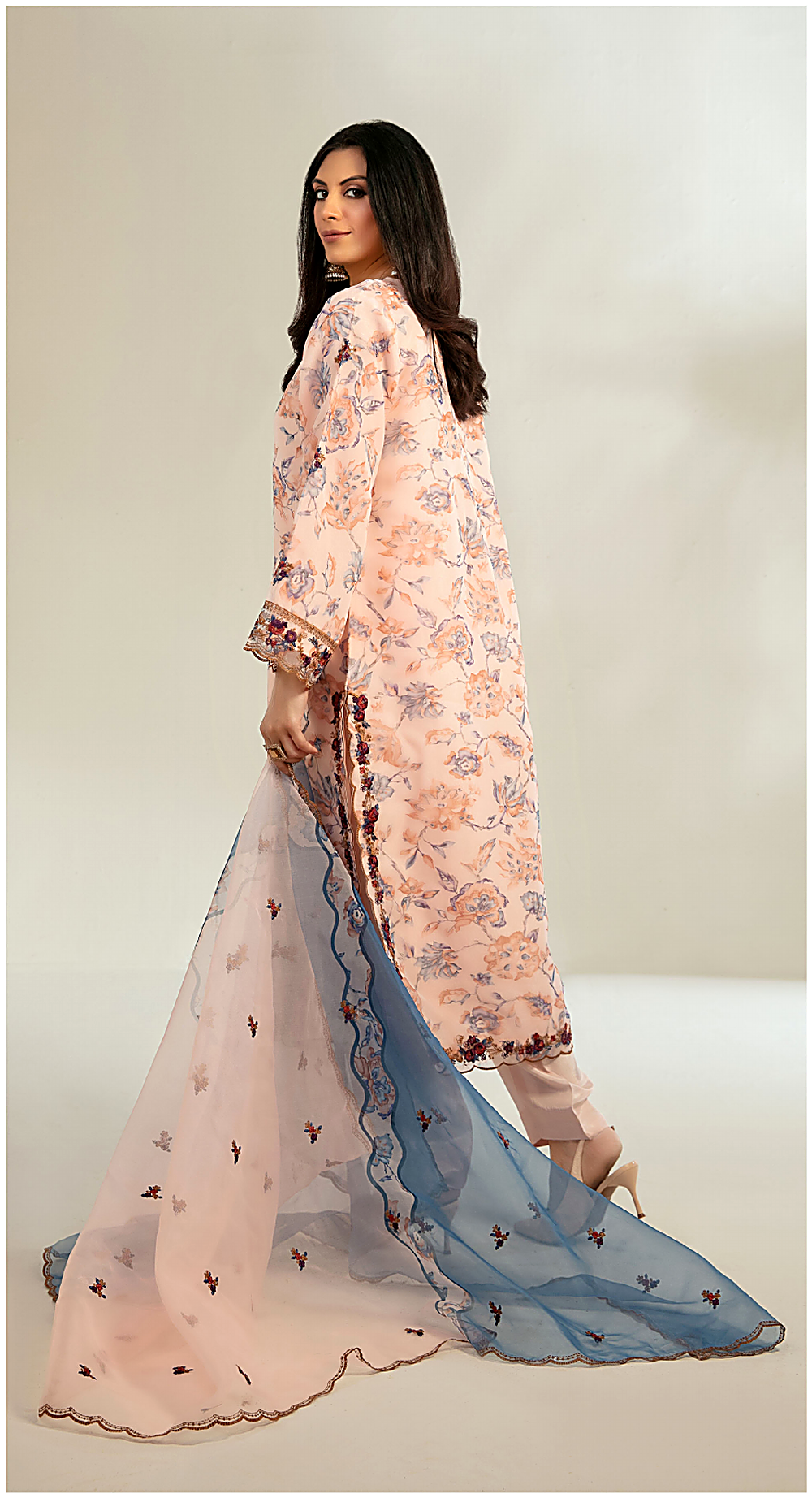 The Blush Garden Organza Suit
