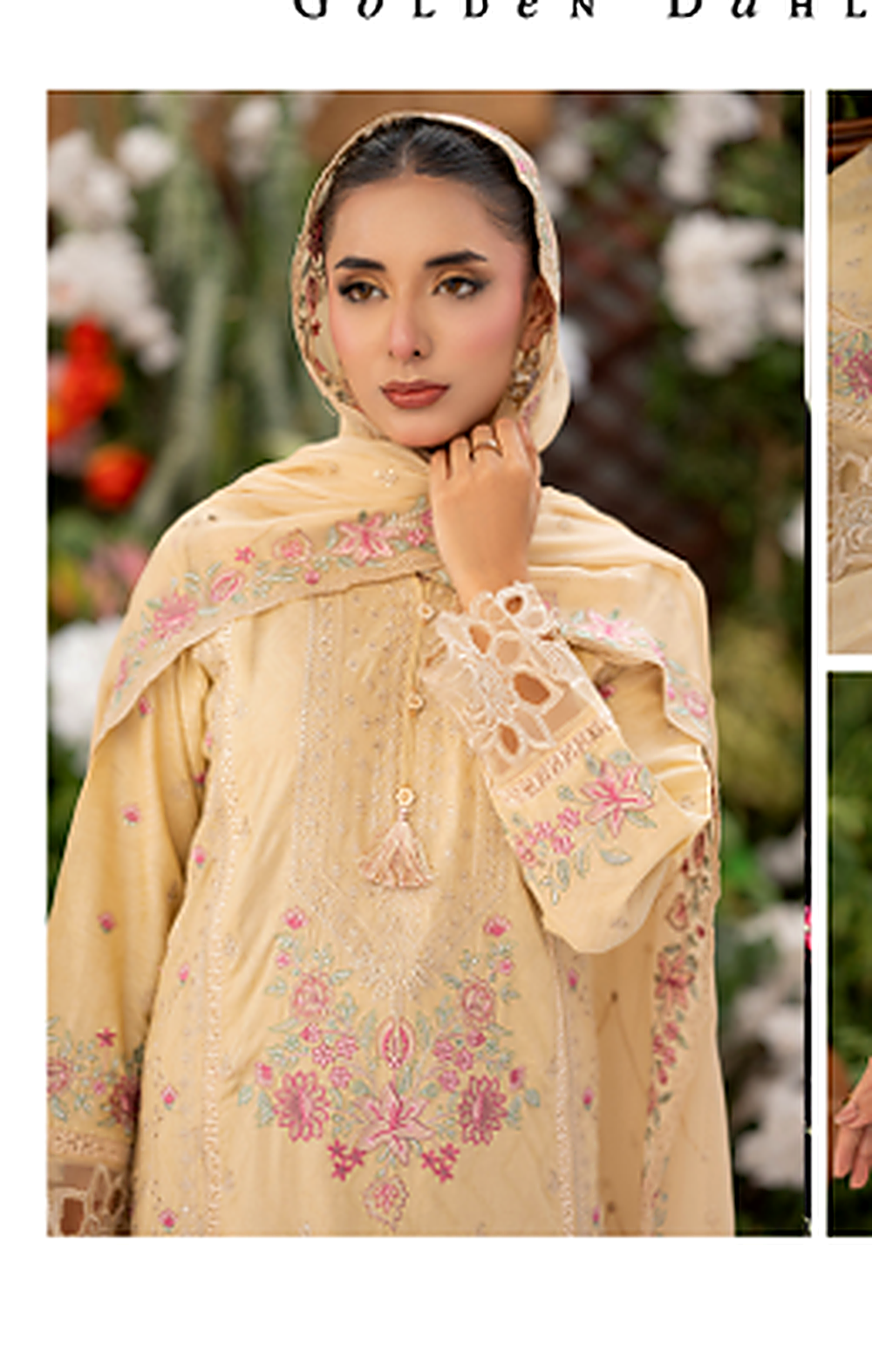 The Festive Bloom Embroidered Suit