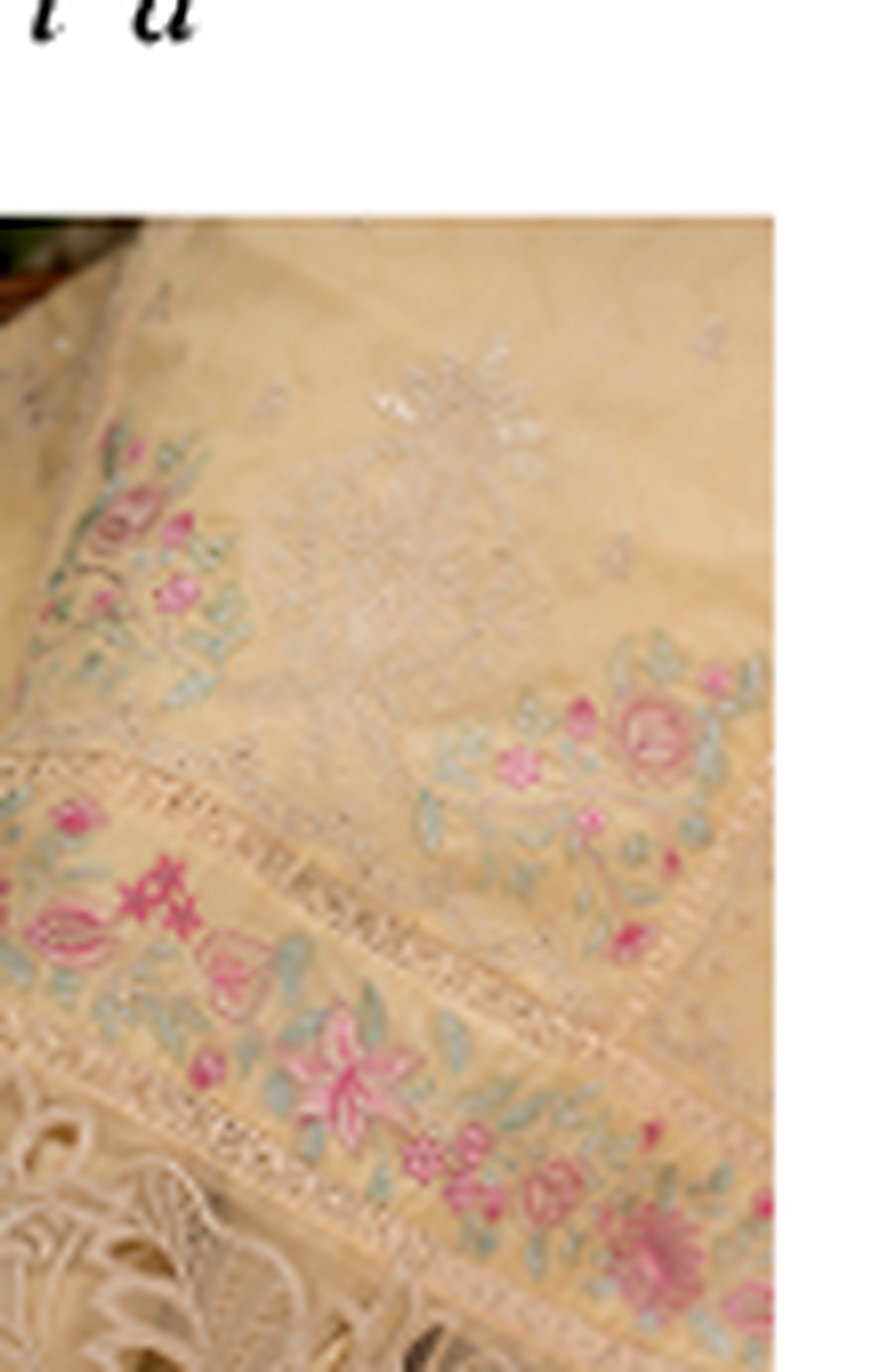 The Festive Bloom Embroidered Suit