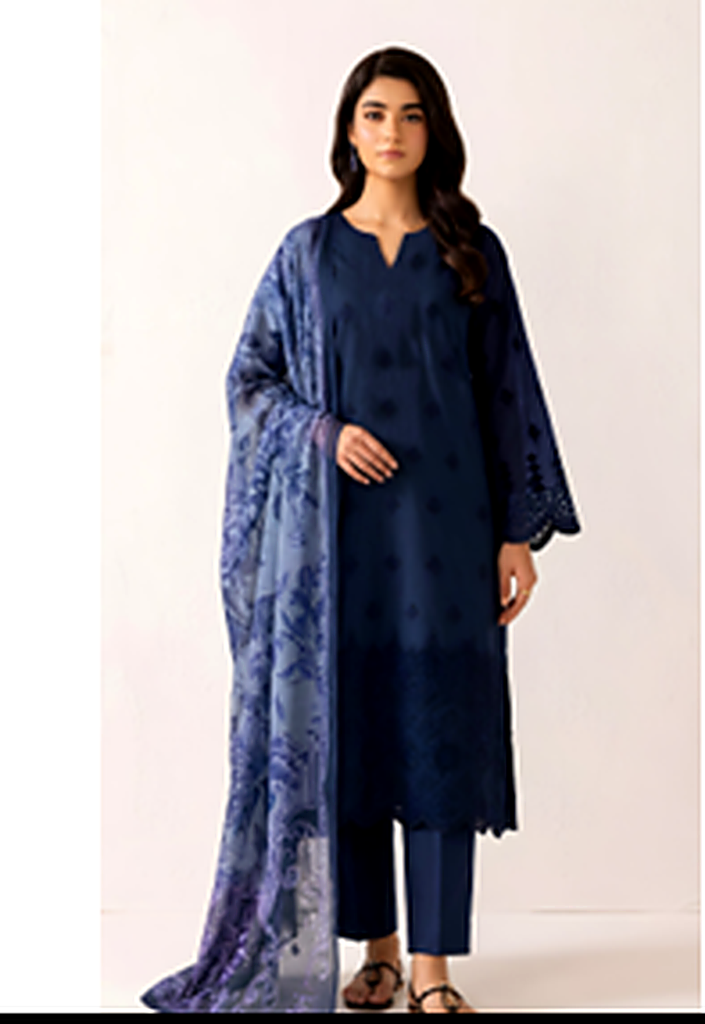 The Alizeh Embroidered Lawn Suit — Ready to Wear