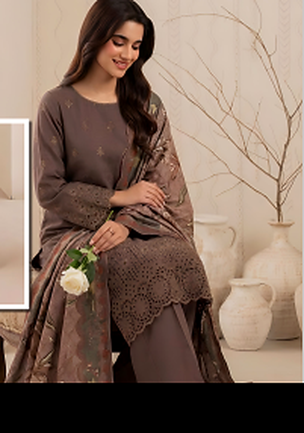 The Alizeh Embroidered Lawn Suit — Ready to Wear