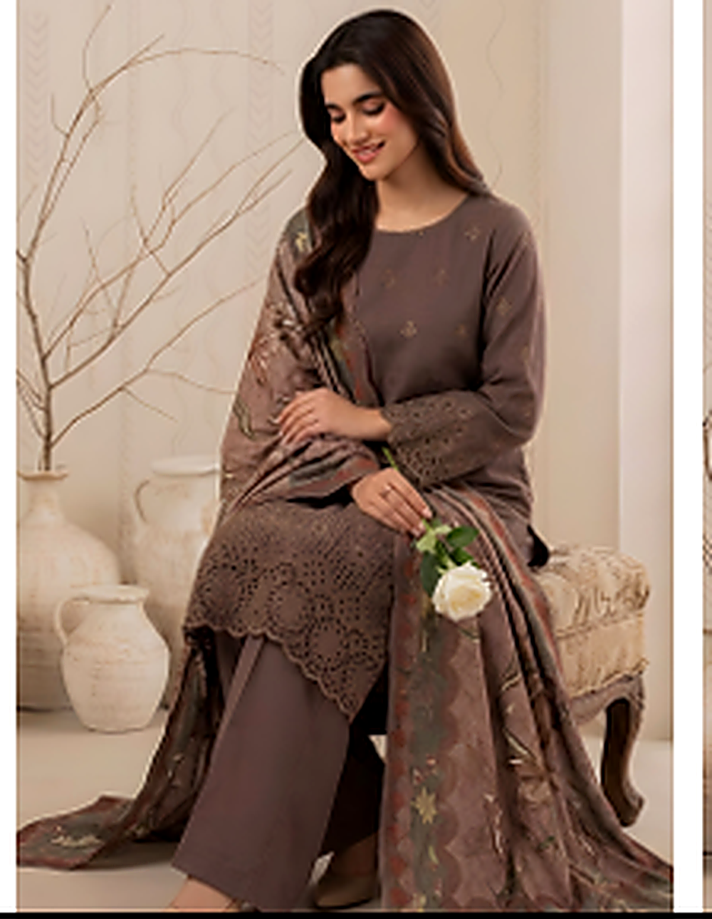 The Alizeh Embroidered Lawn Suit — Ready to Wear