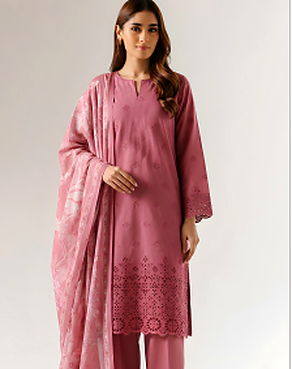 The Alizeh Embroidered Lawn Suit — Ready to Wear