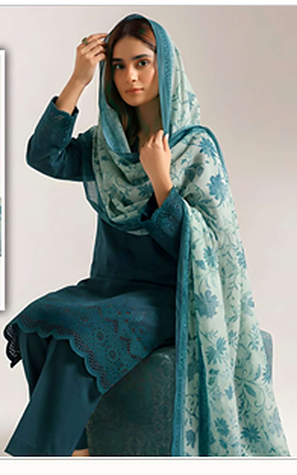 The Alizeh Embroidered Lawn Suit — Ready to Wear