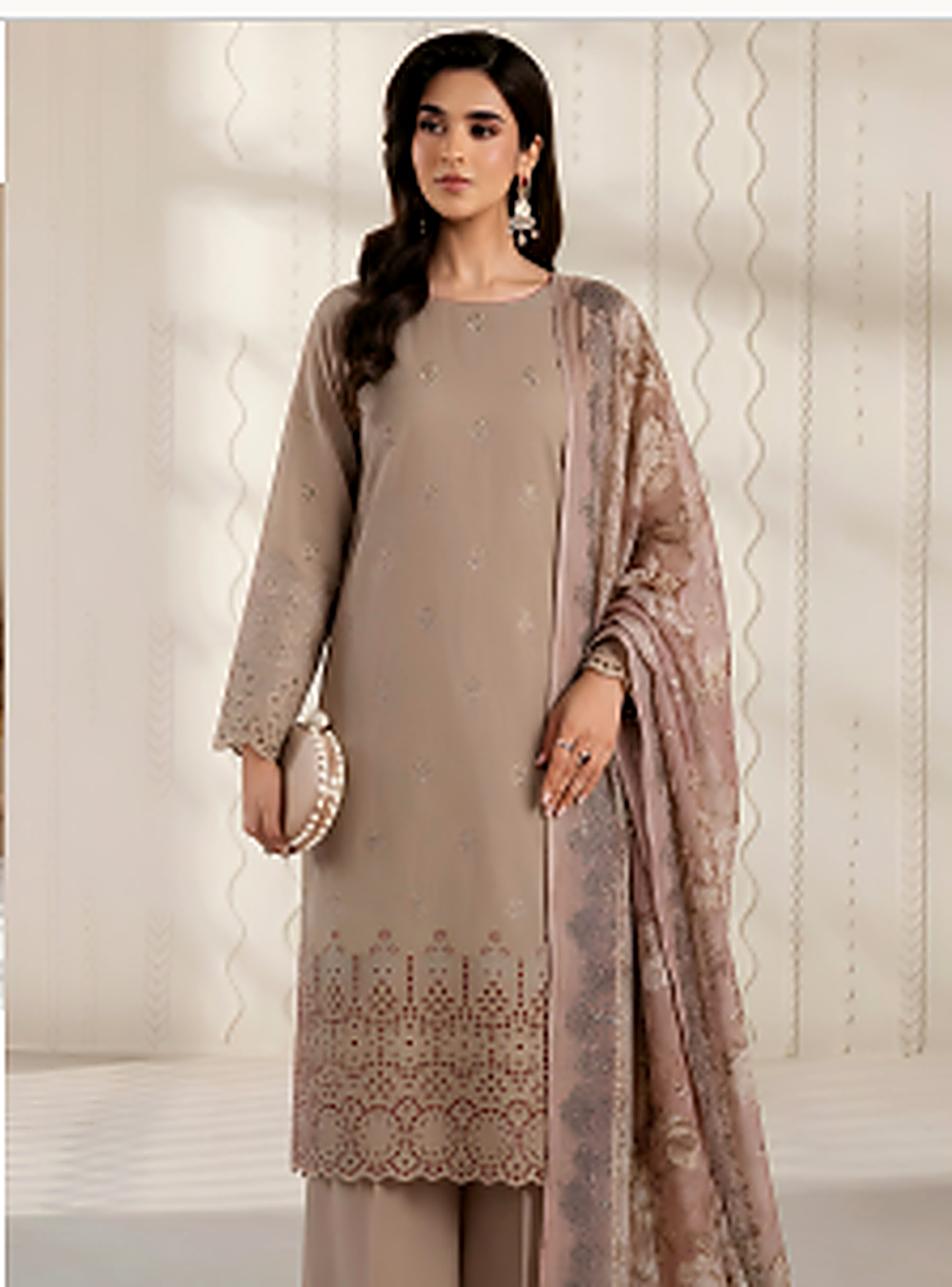 The Alizeh Embroidered Lawn Suit — Ready to Wear