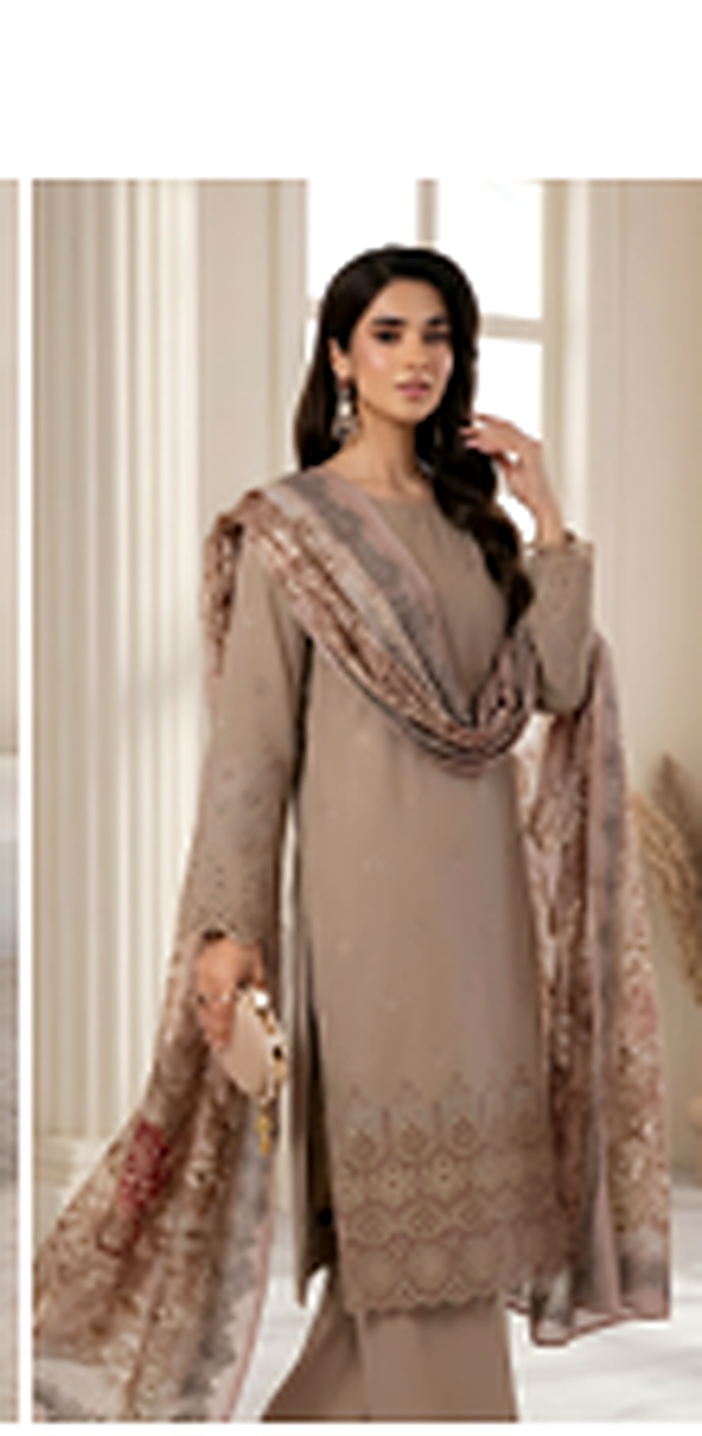 The Alizeh Embroidered Lawn Suit — Ready to Wear