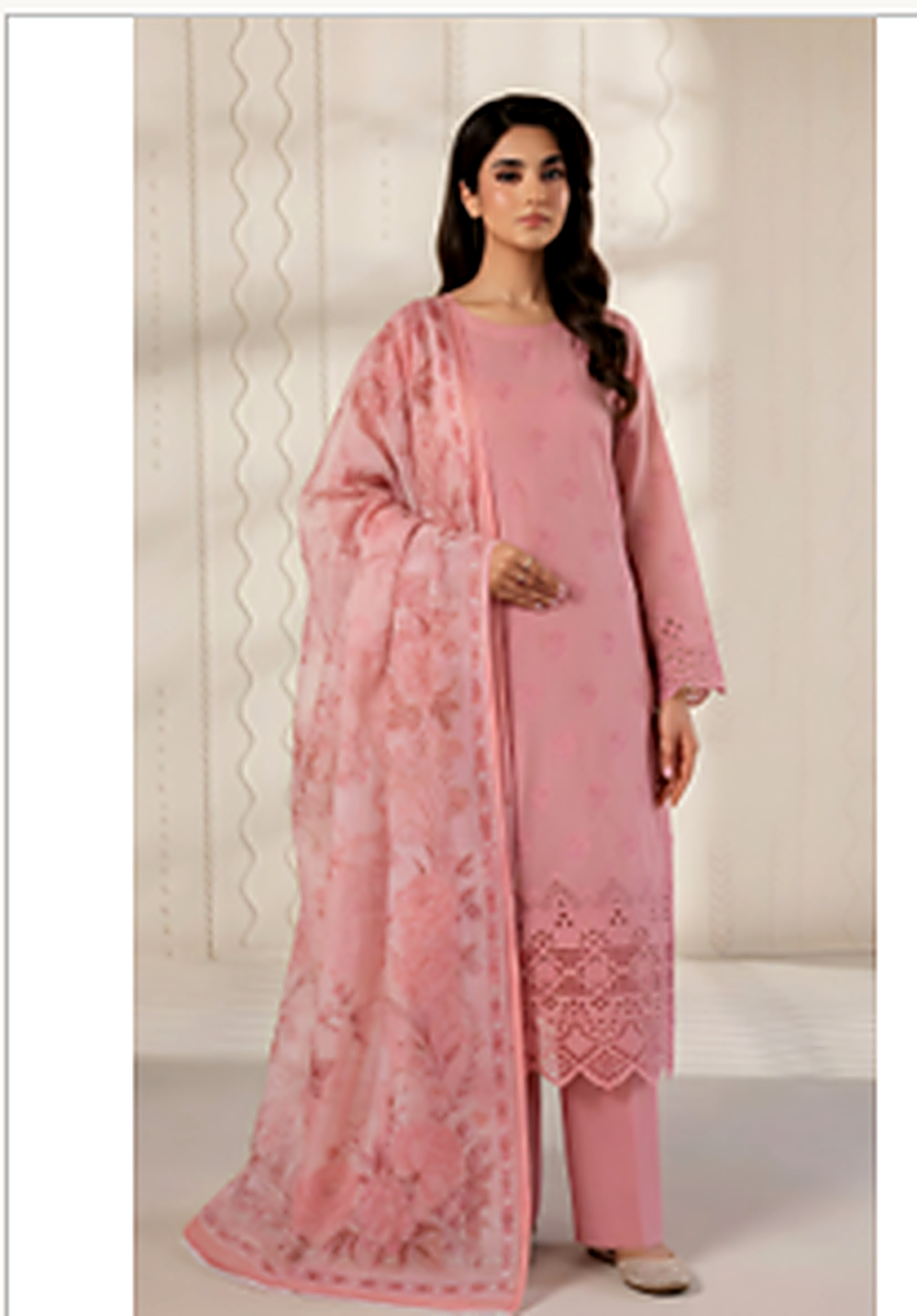 The Alizeh Embroidered Lawn Suit — Ready to Wear