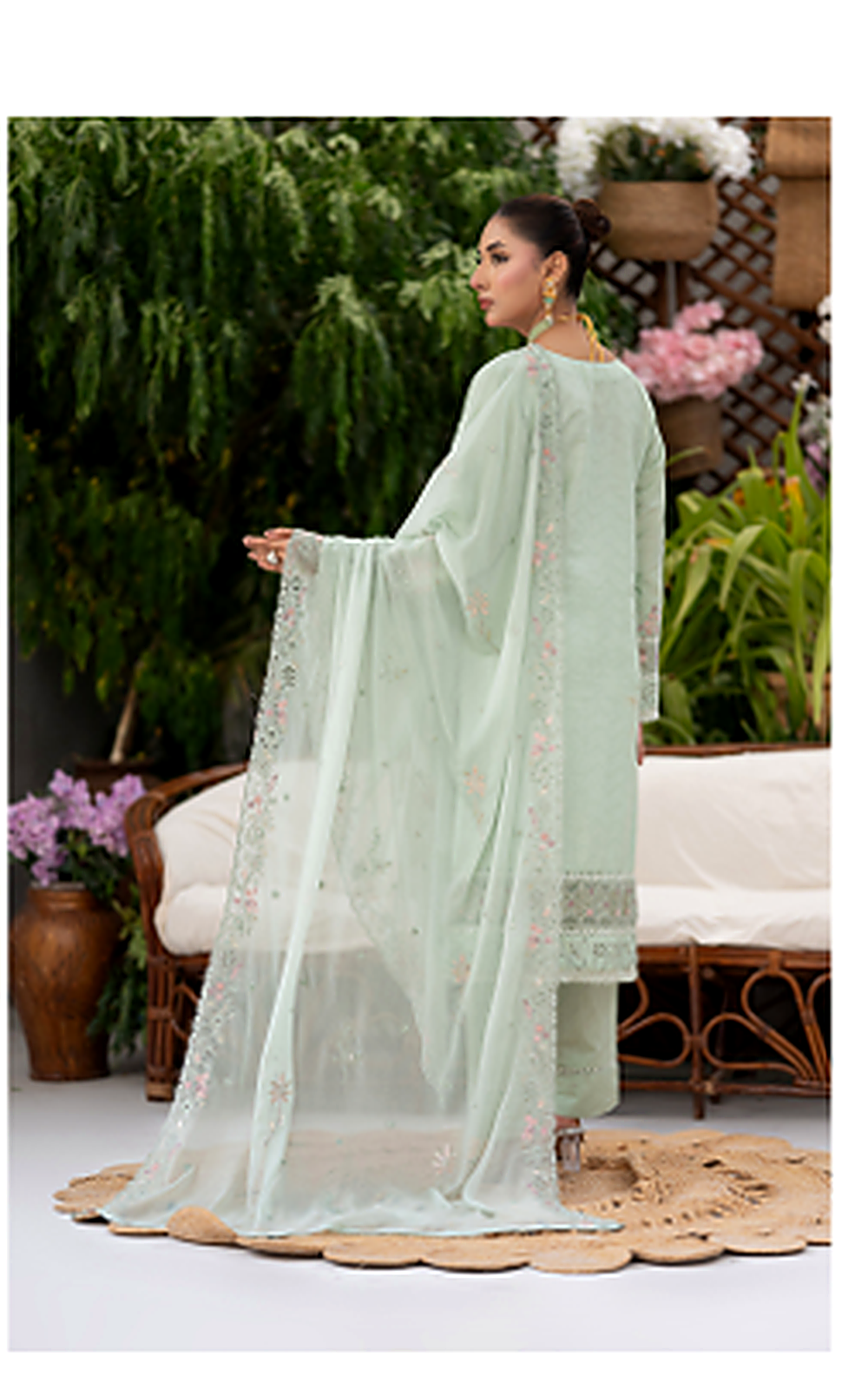 The Festive Bloom Embroidered Suit